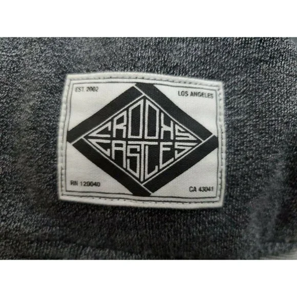 Crooks & Castles T.R.E. TMLL Trouble Varsity Baseball Jacket Grey Sz Mens Medium - Picture 3 of 8